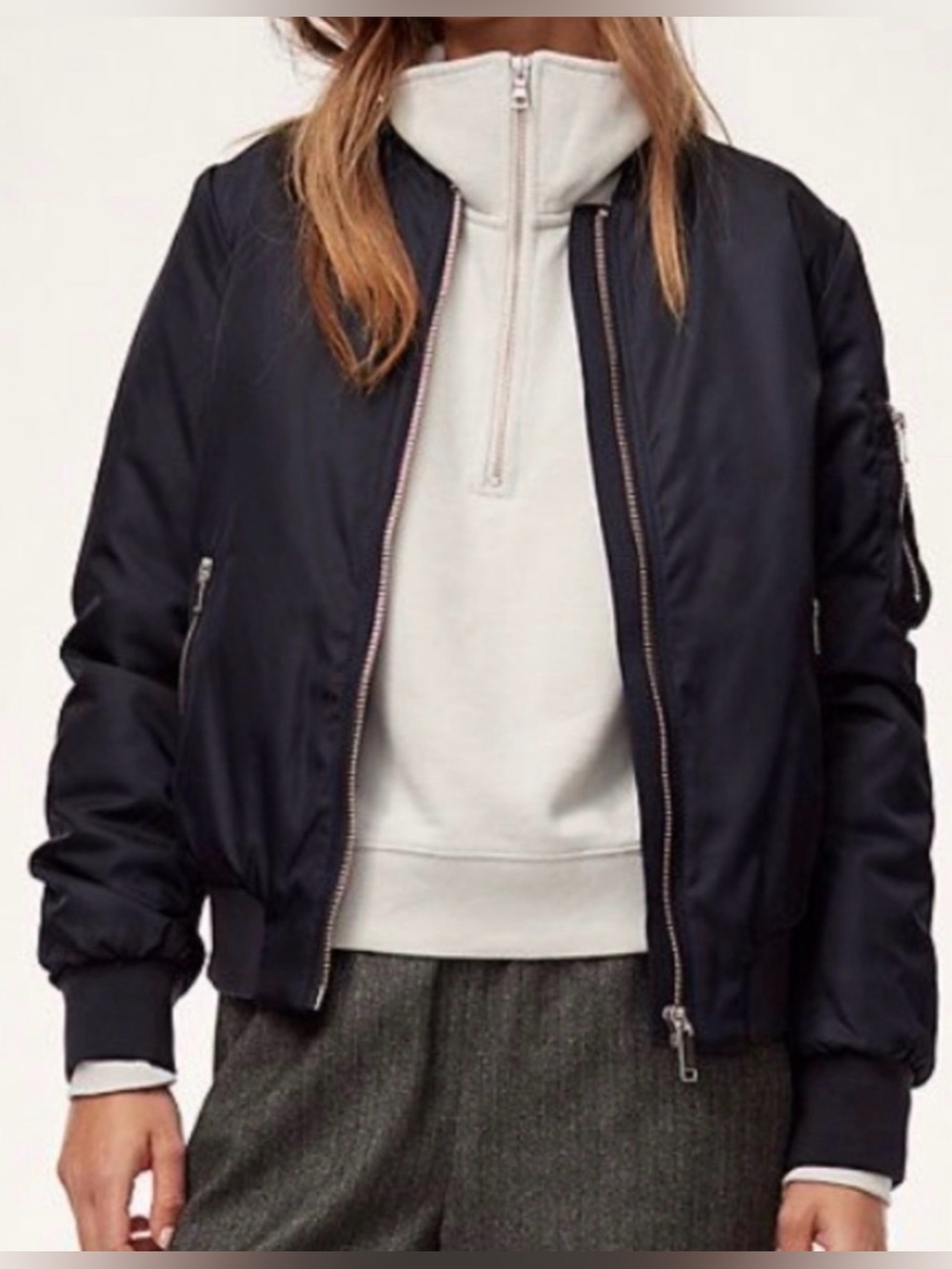 The Group Babaton Women's Black Gilman Bomber Jacket - Size S